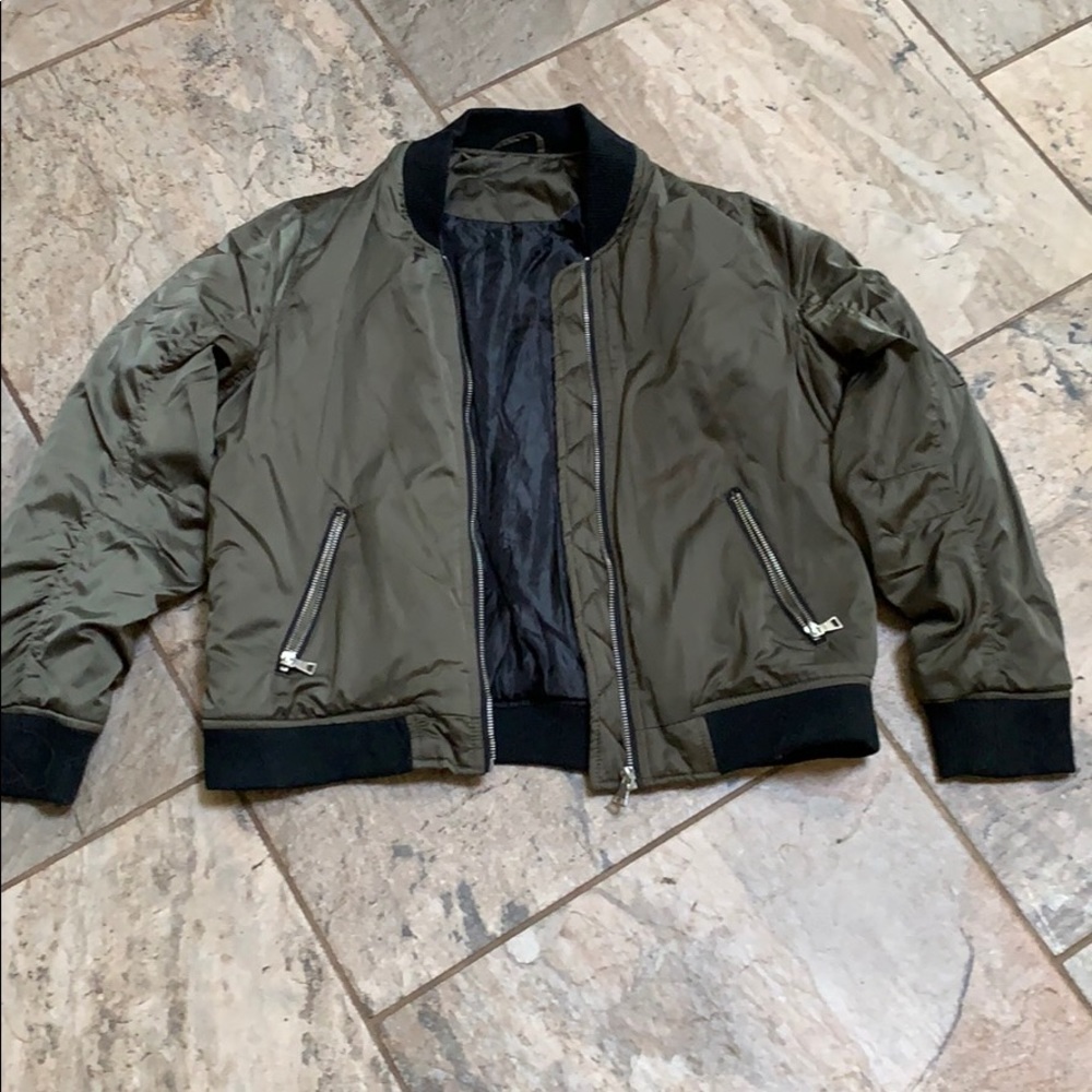 Women’s Green Bomber Jacket